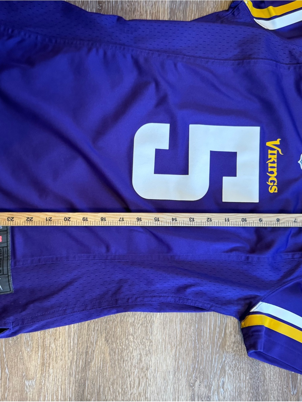 NFL Purple Minnesota Vikings Bridgewater 5 Nike Football Jersey - Sz M - NEW - Picture 8 of 14